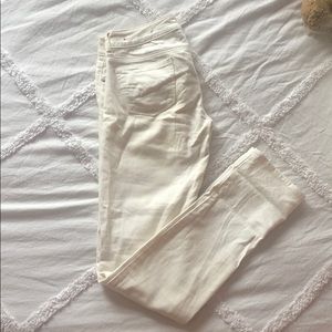 American Eagle White Stretch Skinny Jeans Sz 00
